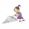Girl making a kite (spot)